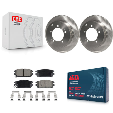 Rear Disc Brake Rotors And Ceramic Pads Kit For 1995 Mitsubishi Eclipse AWD K8C-103719