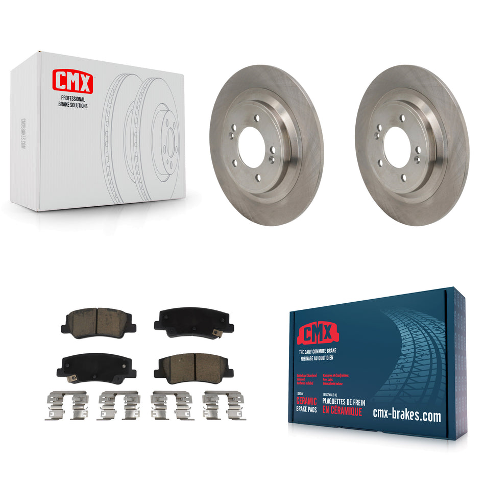 Rear Disc Brake Rotors And Ceramic Pads Kit For Hyundai Tucson Kia Sportage K8C-103732