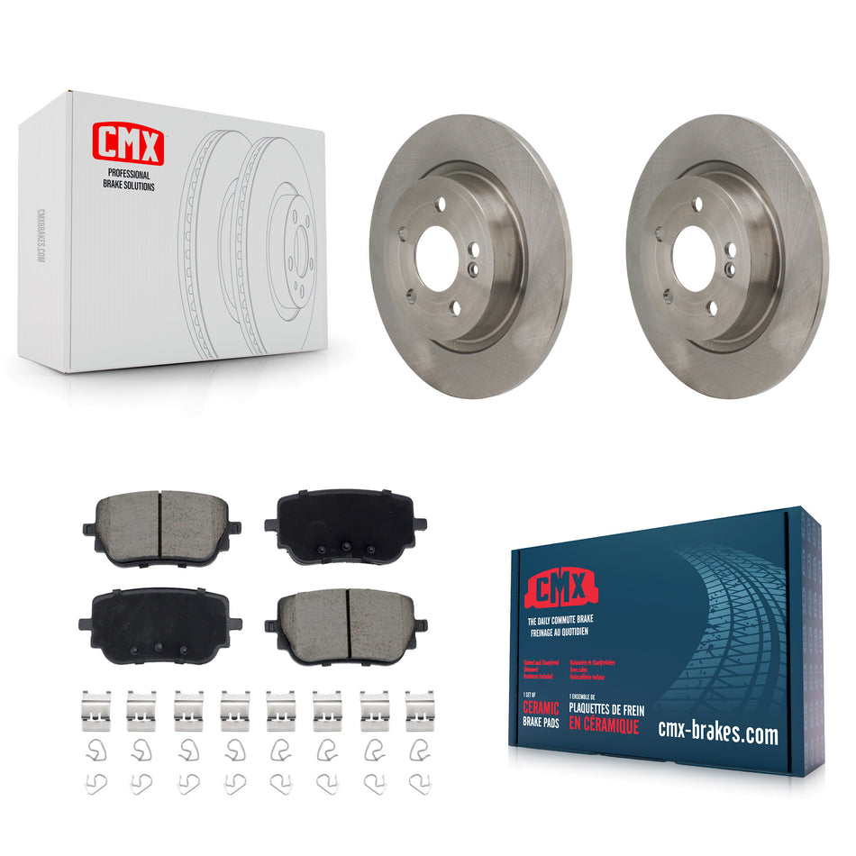 Rear Disc Brake Rotors Ceramic Pad Kit For 2019-2022 Mercedes-Benz A220 With Sport Brakes K8C-103733