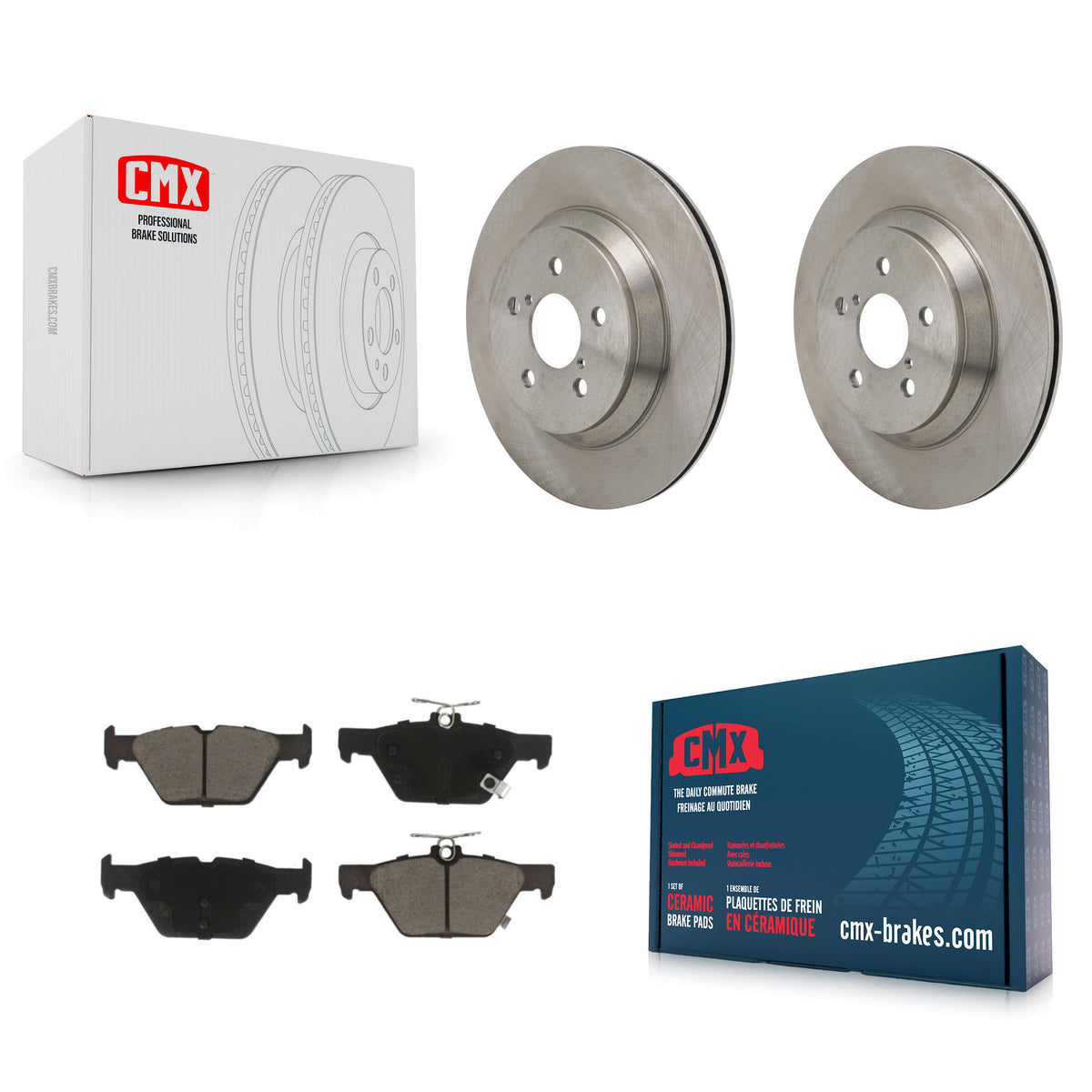 Rear Brake Rotor & Ceramic Pad Kit For 21-23 Subaru Crosstrek With Electric Parking K8C-103737