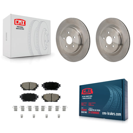 Rear Brake Rotors Ceramic Pad Kit For Toyota Highlander Lexus RX350h RX350 RX500h RX450h+ K8C-103745