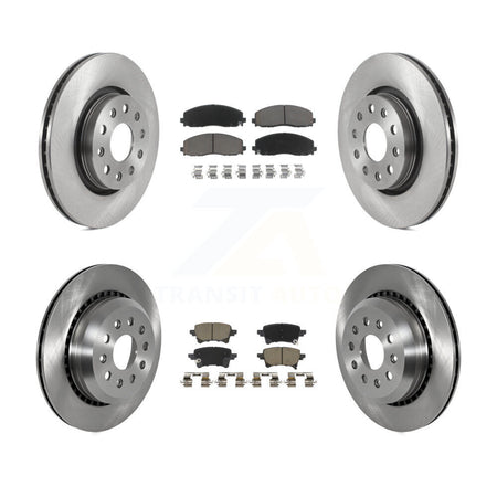 Front Rear Disc Brake Rotors And Ceramic Pads Kit For 2020-2023 Jeep Gladiator K8C-103815