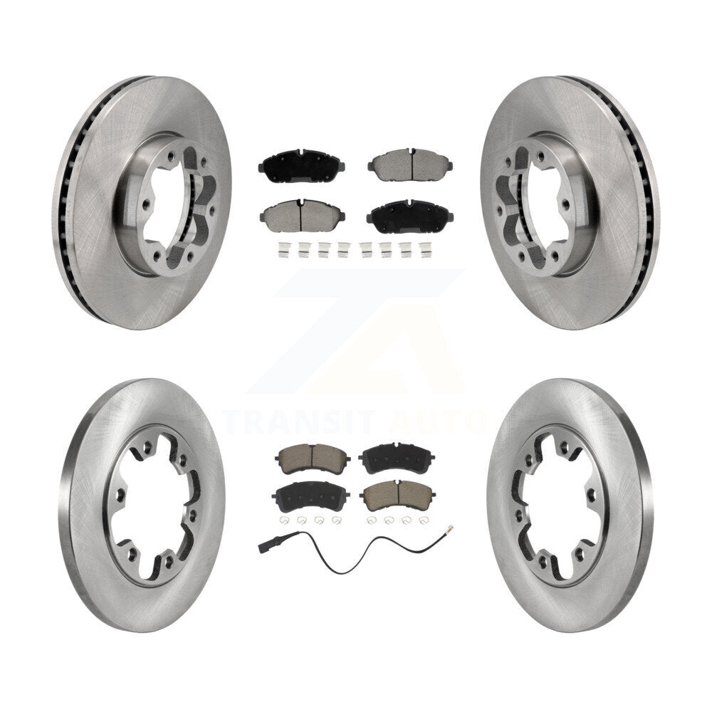 Front Rear Brake Rotor & Ceramic Pad Kit For Ford Transit-250 Transit-150 Transit-350 AWD K8C-104557