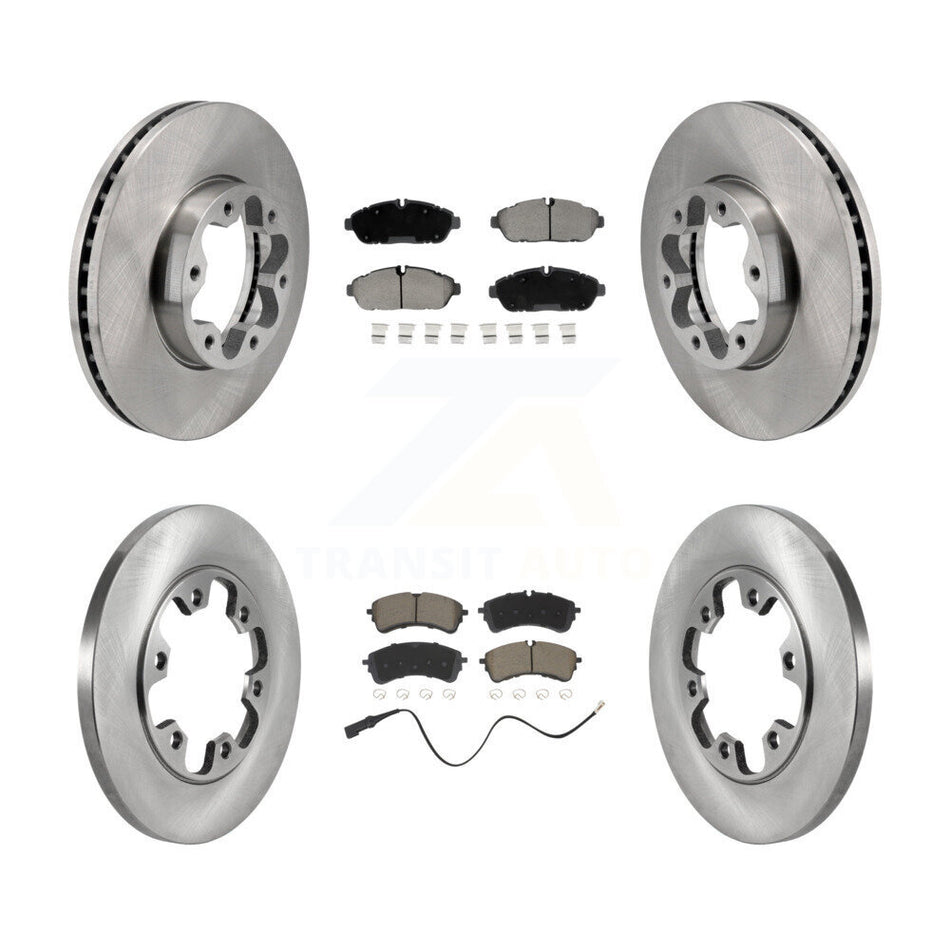 Front Rear Brake Rotor & Ceramic Pad Kit For Ford Transit-250 Transit-150 Transit-350 AWD K8C-104557