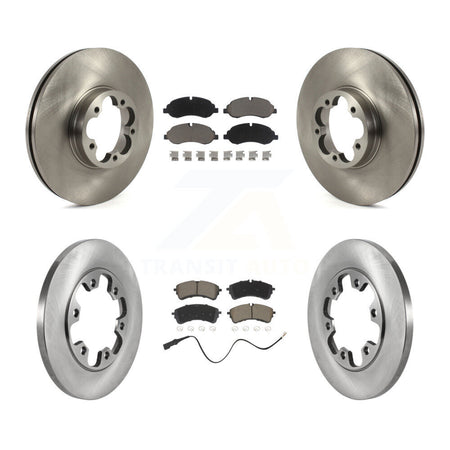 Front Rear Disc Brake Rotors And Ceramic Pads Kit For 2023 Ford Transit-350 HD RWD K8C-104558