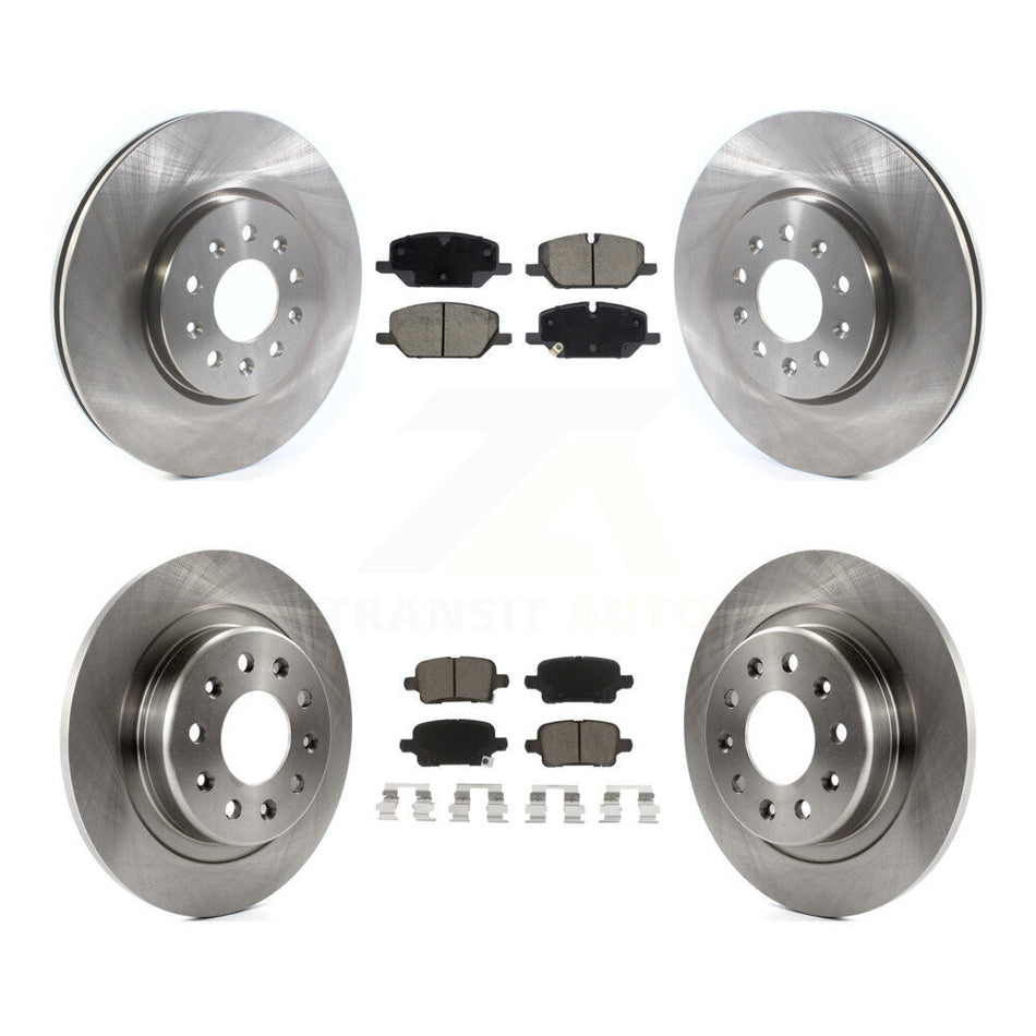 Front Rear Disc Brake Rotors And Ceramic Pads Kit For 2020 Chevrolet Equinox 2.0L K8C-104559