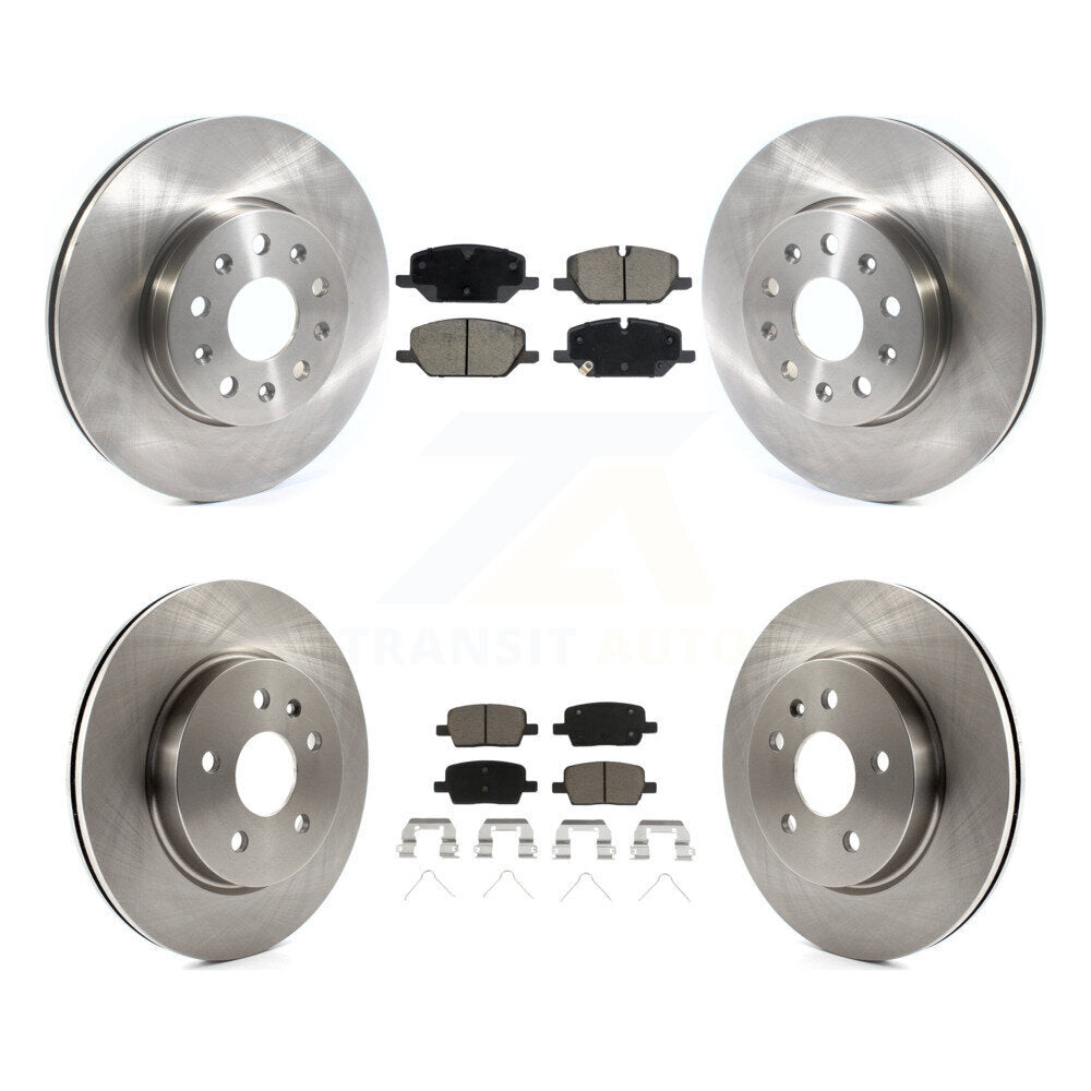 Front Rear Disc Brake Rotors And Ceramic Pads Kit For Chevrolet Camaro LT K8C-104560