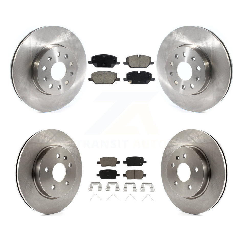 Front Rear Disc Brake Rotors And Ceramic Pads Kit For Chevrolet Camaro LT K8C-104560