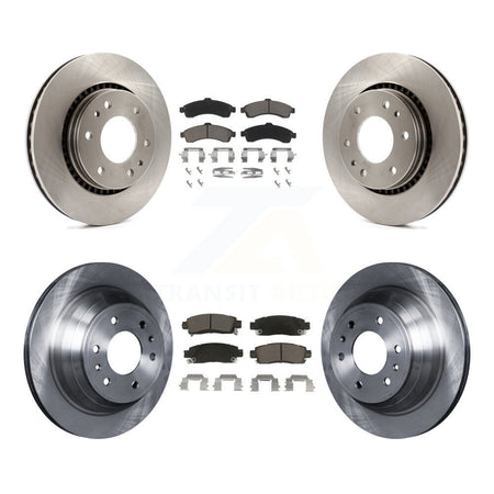 Front Rear Disc Brake Rotors Ceramic Pad Kit For 2006 Isuzu Ascender With 3rd Row Seating K8C-104563