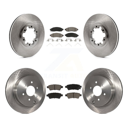Front Rear Disc Brake Rotors And Ceramic Pads Kit For 2004 Nissan Pathfinder From 08 04 K8C-104570
