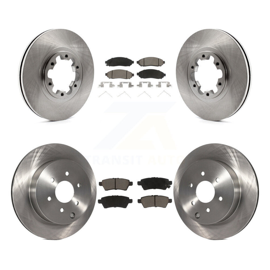 Front Rear Disc Brake Rotors And Ceramic Pads Kit For 2004 Nissan Pathfinder From 08 04 K8C-104570