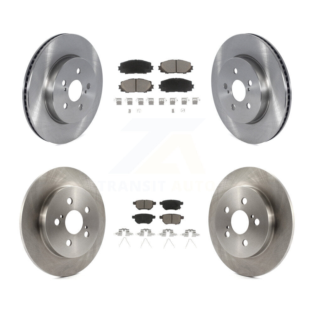Front Rear Disc Brake Rotors And Ceramic Pads Kit For 2019 Toyota Prius Prime From 05 19 K8C-104572
