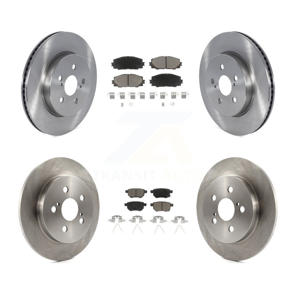 Front Rear Disc Brake Rotors And Ceramic Pads Kit For 2019 Toyota Prius Prime From 05 19 K8C-104572