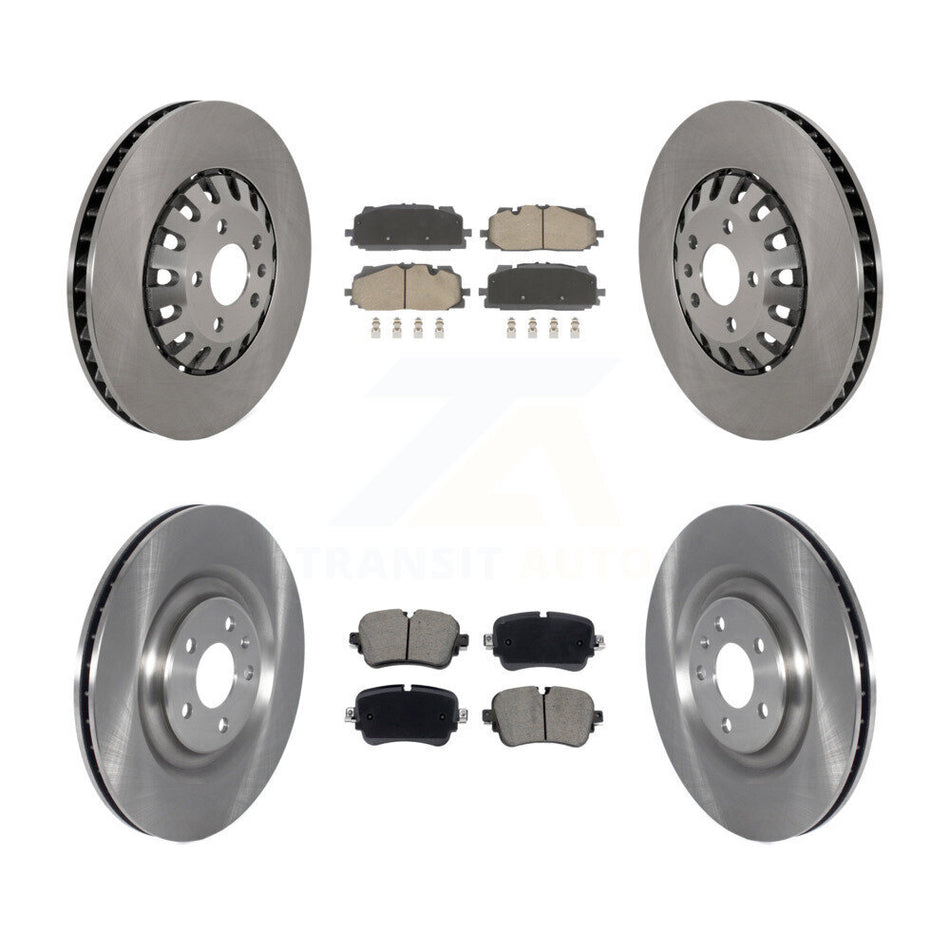 Front Rear Disc Brake Rotors And Ceramic Pads Kit For 2019 Audi Q8 A8 Quattro K8C-104574