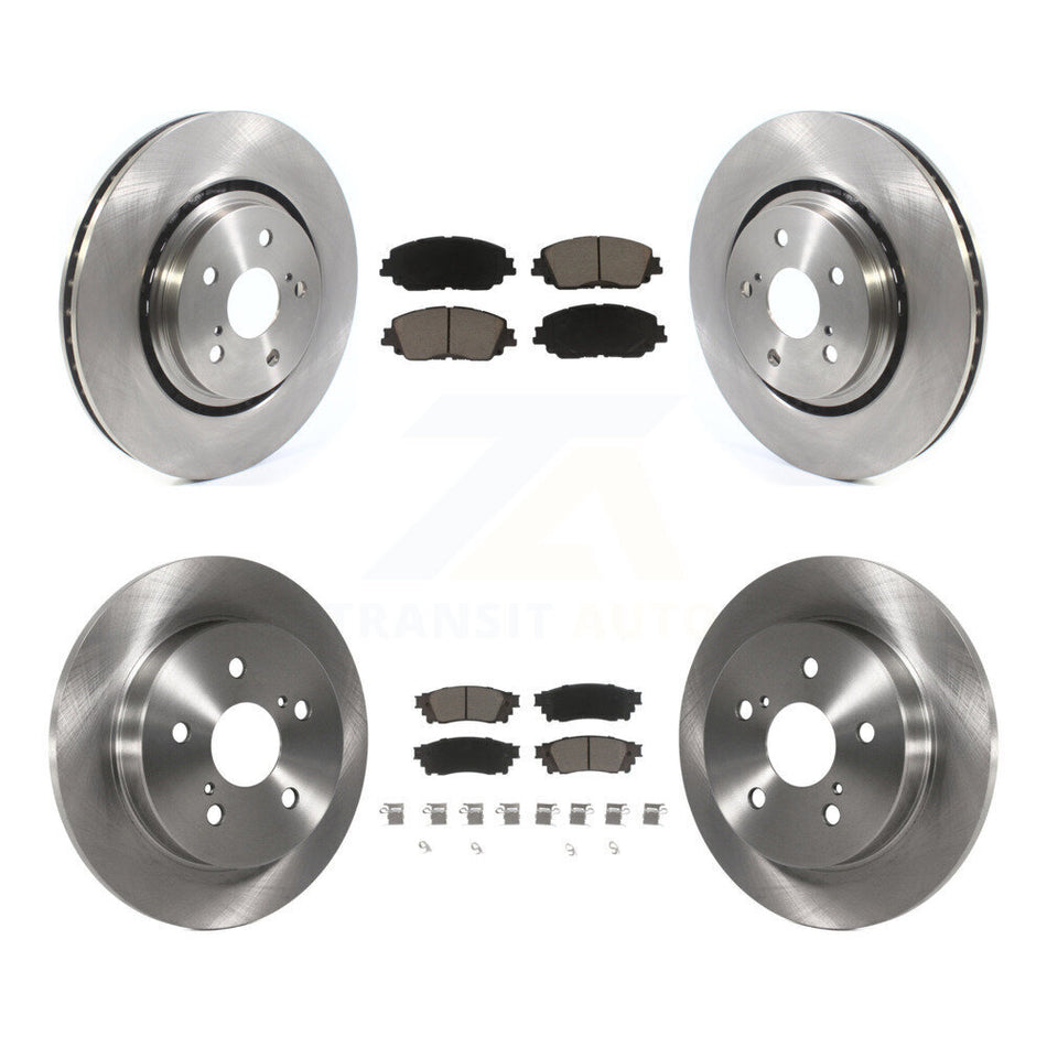 Front Rear Disc Brake Rotors & Ceramic Pad Kit For 2020 Toyota Camry XSE With TRD Package K8C-104589