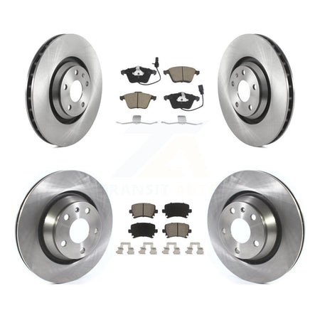 Front Rear Disc Brake Rotors And Ceramic Pads Kit For 2010-2015 Audi TTS Quattro K8C-104592