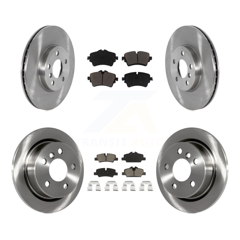 Front Rear Disc Brake Rotors And Ceramic Pads Kit For 2022 Mini Cooper S with GAS engine K8C-104593