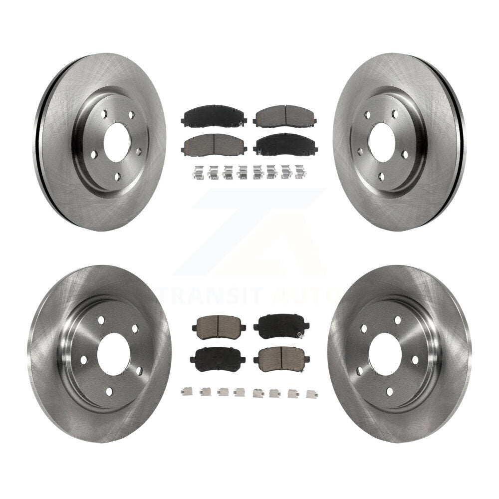 Front Rear Disc Brake Rotors And Ceramic Pads Kit For Volkswagen Routan K8C-104594