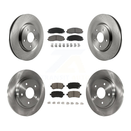 Front Rear Disc Brake Rotors And Ceramic Pads Kit For Volkswagen Routan K8C-104594