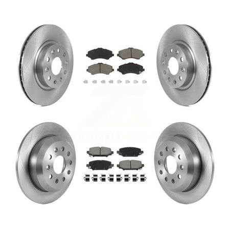 Front Rear Disc Brake Rotors And Ceramic Pads Kit For 2018-2020 Jeep Wrangler Sport K8C-104595