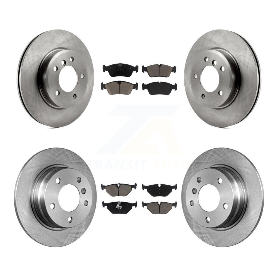 Front Rear Brake Rotors Ceramic Pad Kit For BMW 328i Sedan With 280mm Diameter Rotor K8C-104596
