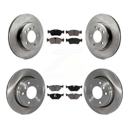 Front Rear Brake Rotors Ceramic Pad Kit For BMW 328i Sedan With 276mm Diameter Rotor K8C-104597