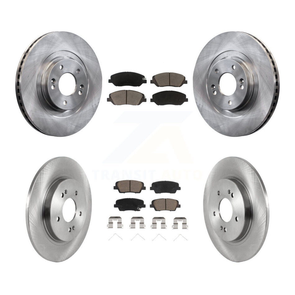 Front Rear Disc Brake Rotors And Ceramic Pads Kit For Hyundai Santa Fe K8C-104598