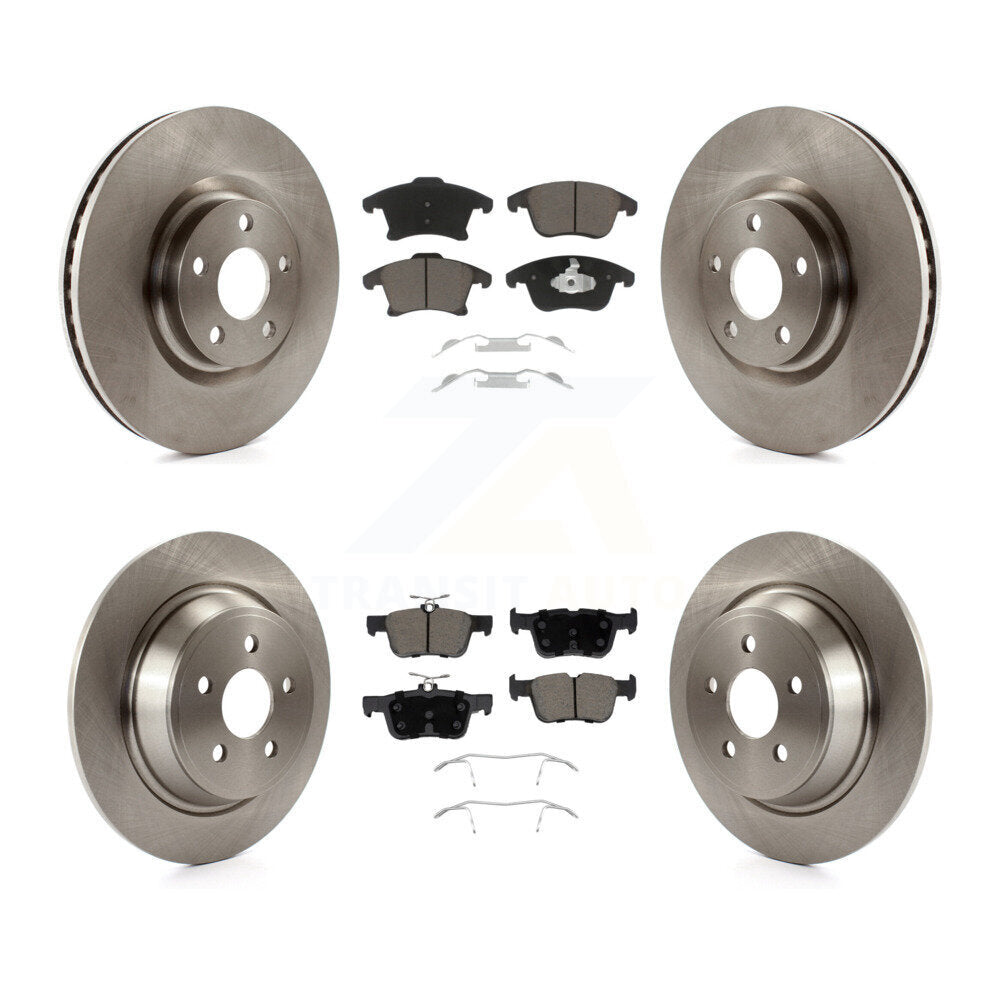 Front Rear Disc Brake Rotors & Ceramic Pad Kit For 2019-2020 Ford Police Responder Hybrid K8C-104600