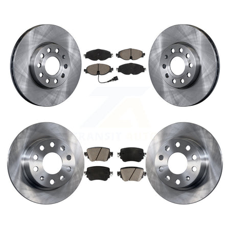 Front Rear Disc Brake Rotors And Ceramic Pads Kit For Volkswagen Golf SportWagen K8C-104602
