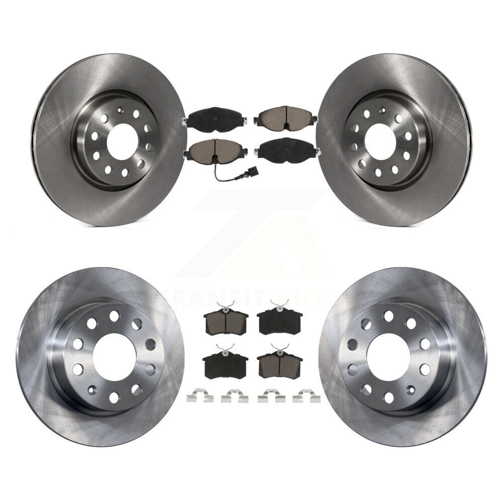 Front Rear Disc Brake Rotors And Ceramic Pads Kit For Volkswagen Golf Alltrack K8C-104603