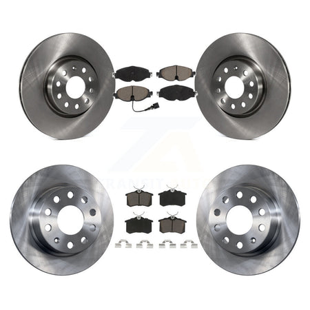 Front Rear Disc Brake Rotors And Ceramic Pads Kit For Volkswagen Golf Alltrack K8C-104603