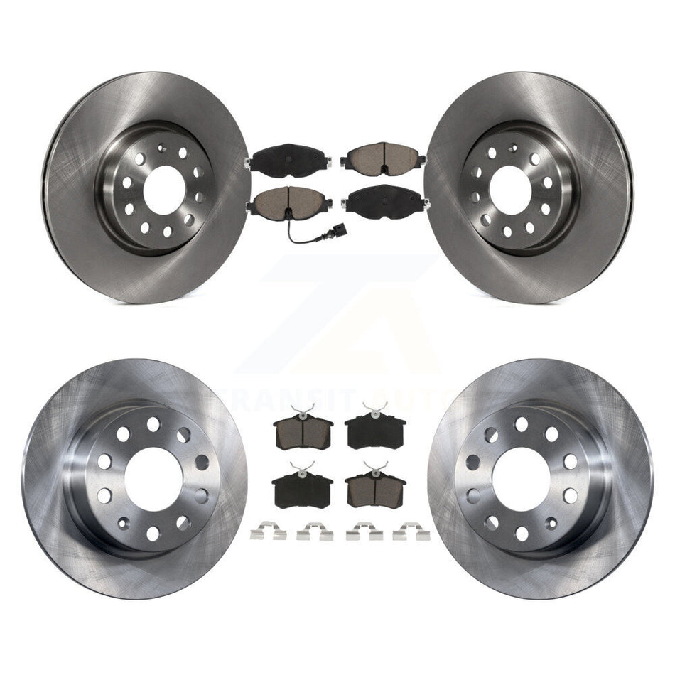 Front Rear Disc Brake Rotors And Ceramic Pads Kit For Volkswagen Golf Alltrack K8C-104603