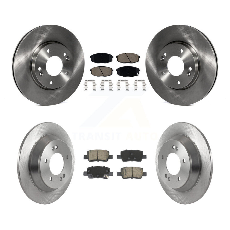Front Rear Disc Brake Rotors & Ceramic Pad Kit For Kia Seltos With Electric Parking K8C-104607