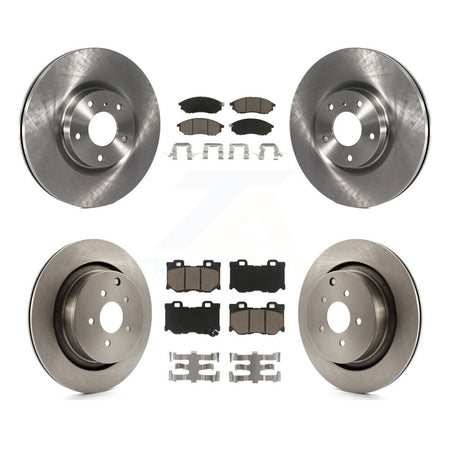 Front Rear Disc Brake Rotors And Ceramic Pads Kit For INFINITI M37 QX70 Q70 Q70L M56 M35h K8C-104608