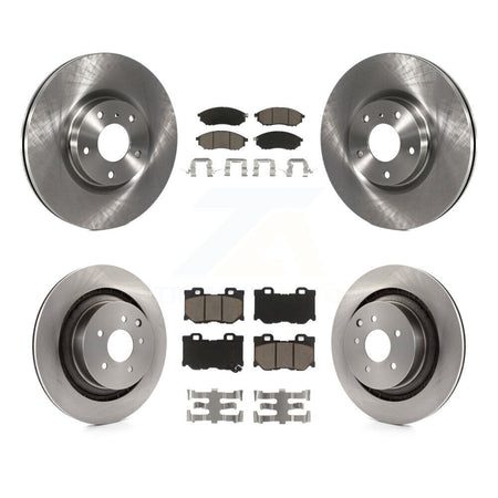 Front Rear Brake Rotor Ceramic Pad Kit For 2009-2020 Nissan 370Z With Dual Piston Caliper K8C-104609