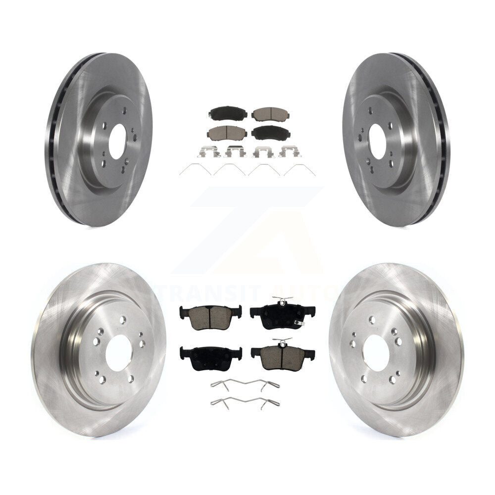 Front Rear Disc Brake Rotors And Ceramic Pads Kit For 2022-2024 Acura RDX K8C-104615