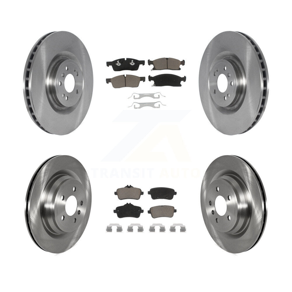 Front Rear Brake Rotor And Ceramic Pad Kit For 2019 Mercedes-Benz GLE400 With AMG Package K8C-104617