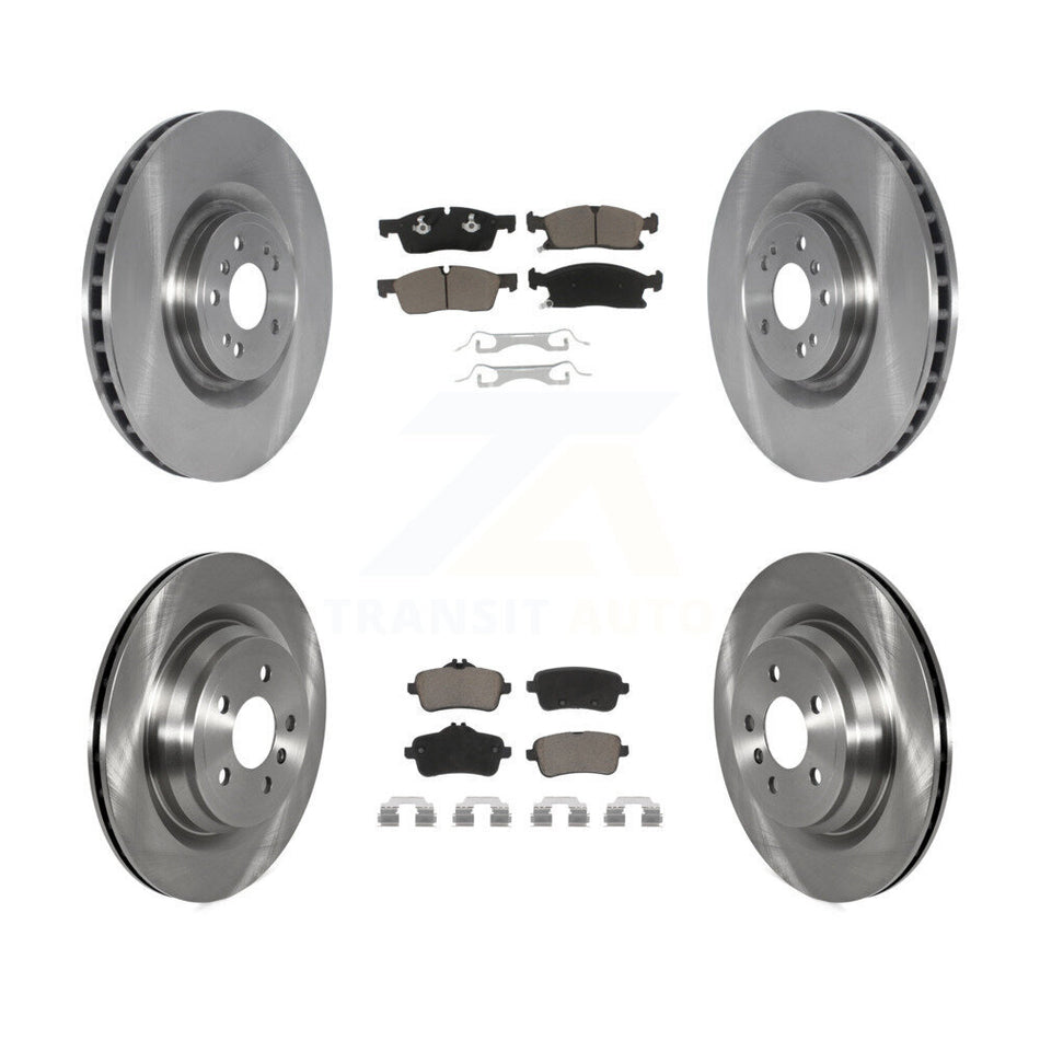 Front Rear Brake Rotor And Ceramic Pad Kit For 2019 Mercedes-Benz GLE400 With AMG Package K8C-104617