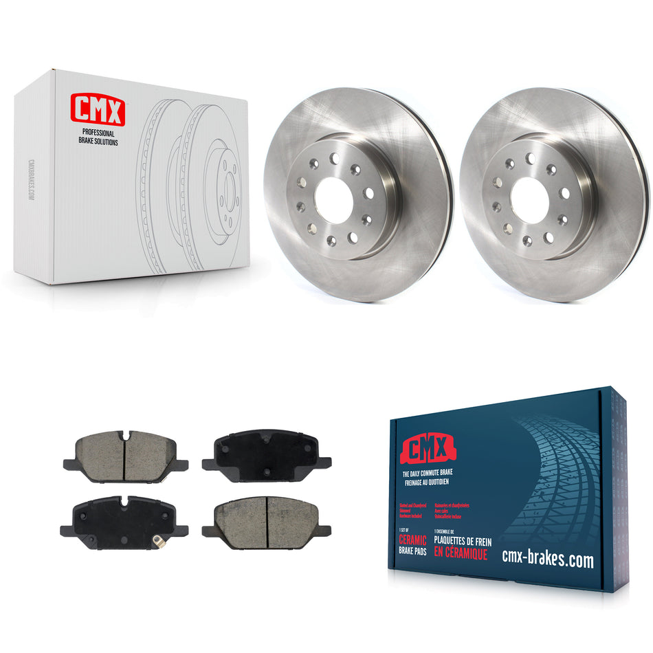 Front Disc Brake Rotors And Ceramic Pads Kit For Chevrolet Camaro LT K8C-104621