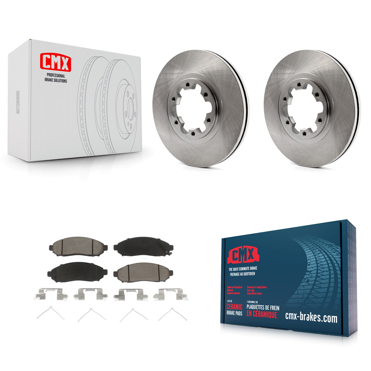 Front Disc Brake Rotors And Ceramic Pads Kit For 2004 Nissan Pathfinder From 08 04 K8C-104631