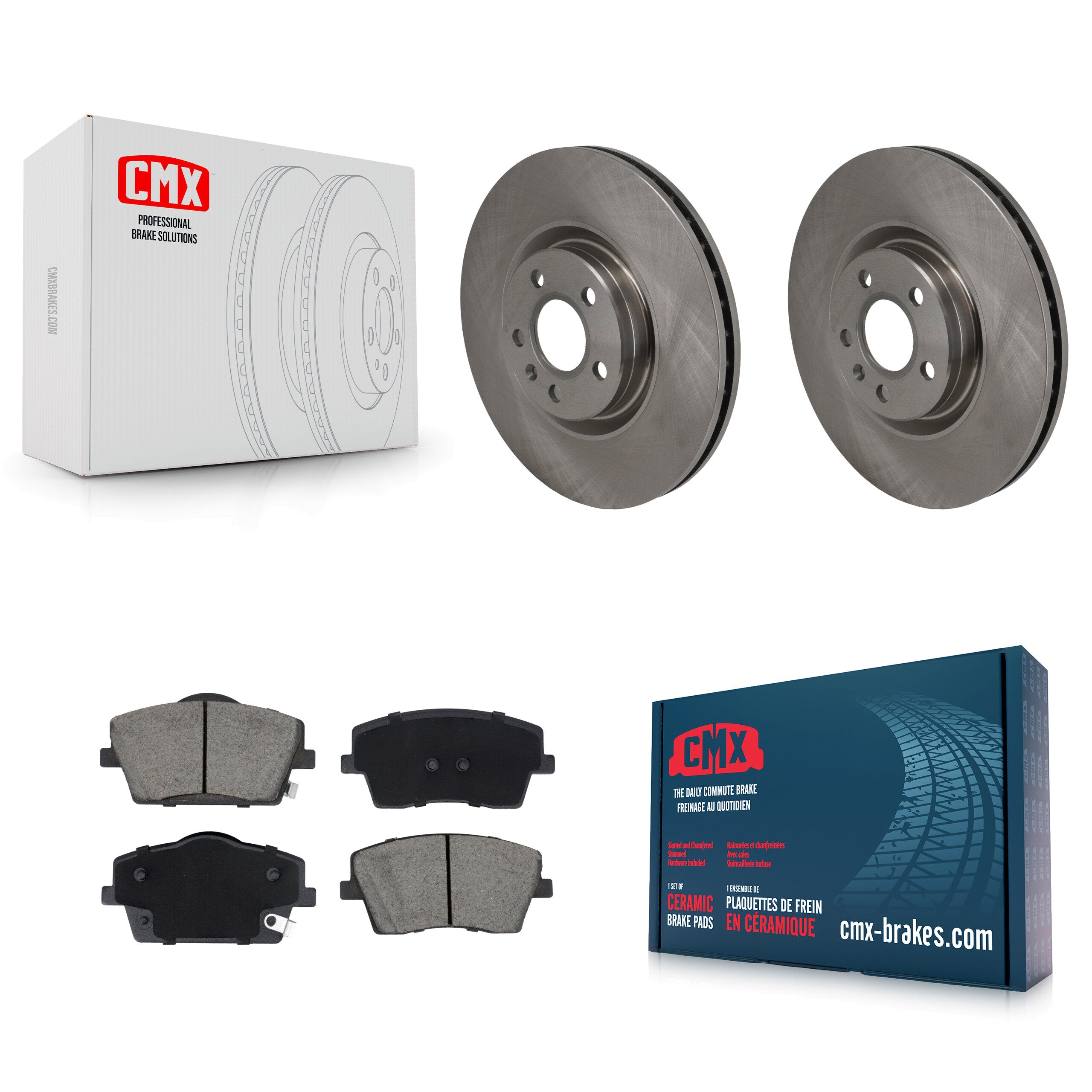 Front Disc Brake Rotor And Ceramic Pad Kit For Volvo XC40 With 322mm Diameter K8C-104633