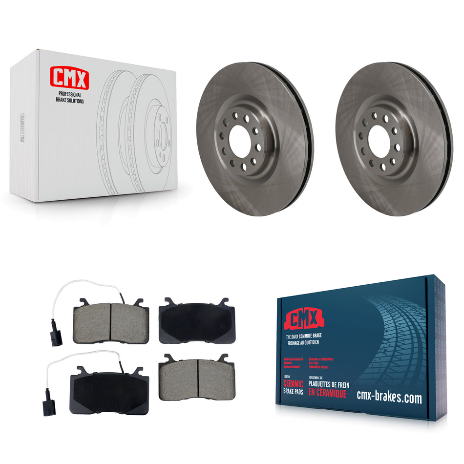 Front Disc Brake Rotors And Ceramic Pads Kit For Alfa Romeo Stelvio Giulia K8C-104636