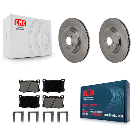 Front Disc Brake Rotors And Ceramic Pads Kit For 2018-2020 Genesis G80 3.3L K8C-104646