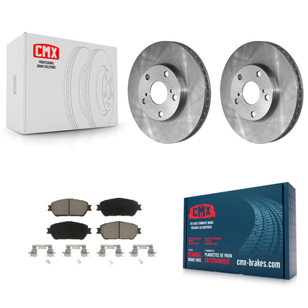 Front Brake Rotor Ceramic Pad Kit For 05-06 Toyota Camry SE XLE With 275mm Diameter K8C-104648