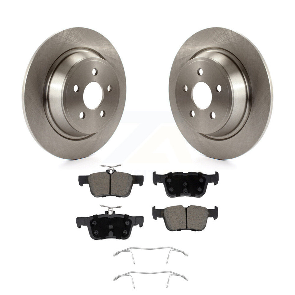 Rear Disc Brake Rotors And Ceramic Pads Kit For 2019-2020 Ford Police Responder Hybrid K8C-104660