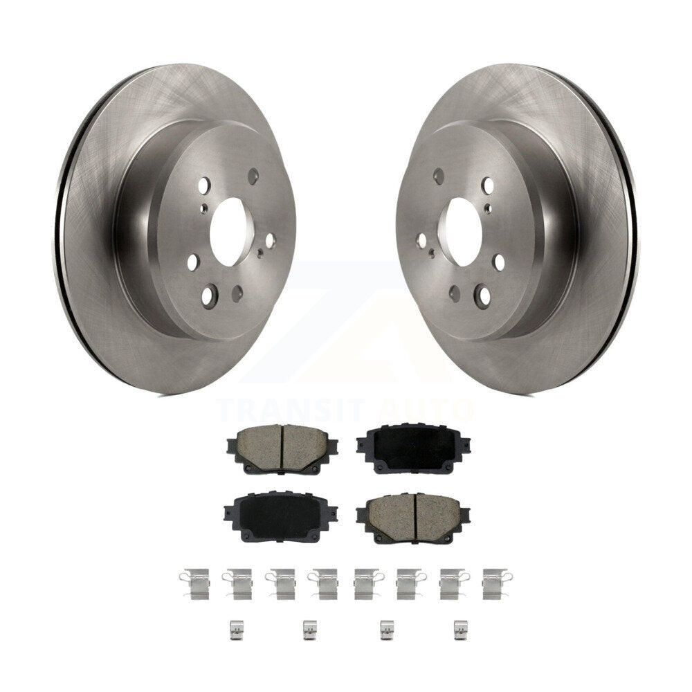 Rear Disc Brake Rotors And Ceramic Pads Kit For 2021 Lexus IS350 RC350 RC300 K8C-104663