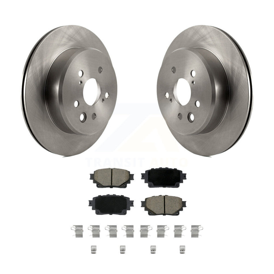 Rear Disc Brake Rotors And Ceramic Pads Kit For 2021 Lexus IS350 RC350 RC300 K8C-104663