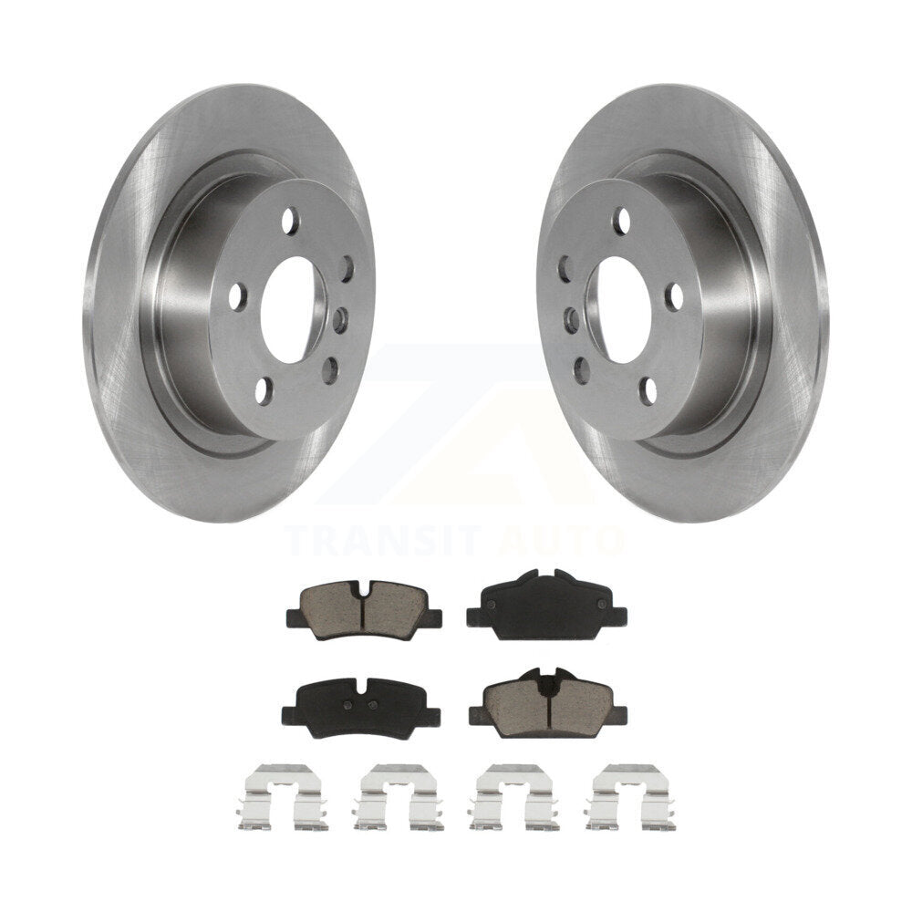 Rear Brake Rotor And Ceramic Pad Kit For 2020-2022 Mini Cooper BATTERY EV (EV BEV) engine K8C-104664