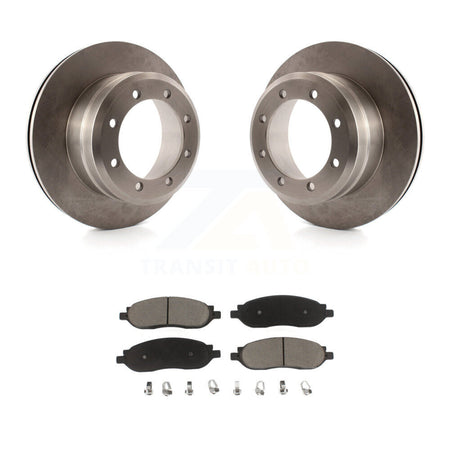 Rear Brake Rotors & Ceramic Pad Kit For 05-07 Ford F-250 Super Duty With Dual Wheels K8C-104665
