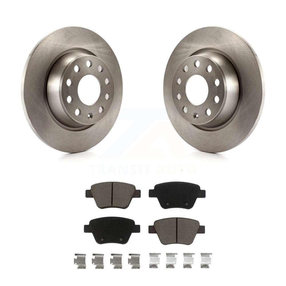 Rear Disc Brake Rotors And Ceramic Pads Kit For Audi A3 Quattro Volkswagen Eos K8C-104668